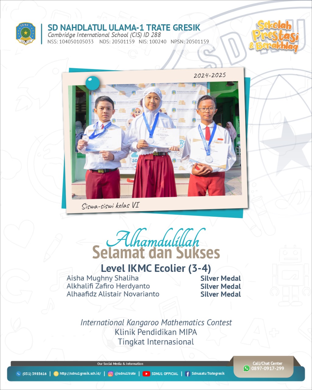 sdnu1trate_kakak-kelas-6-Juara-Level_IKMC_Ecolier_3_4-IKMC-klinik pendidikanMIPA-2024-tingkat-internasional